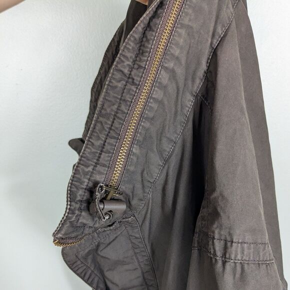Vintage Old Navy Jacket Mens M Brown Y2K 90s Utility Coat Hooded Rugged Gorpcore - Picture 7 of 14